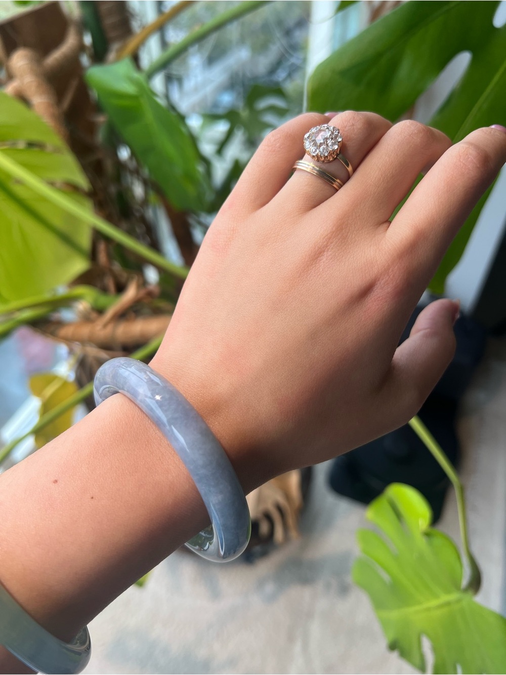Classic Lavender Jade Bangle Bracelet Grade A - Women Jewelry
